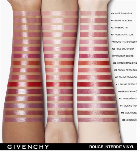 rouge interdit vinyl givenchy swatch